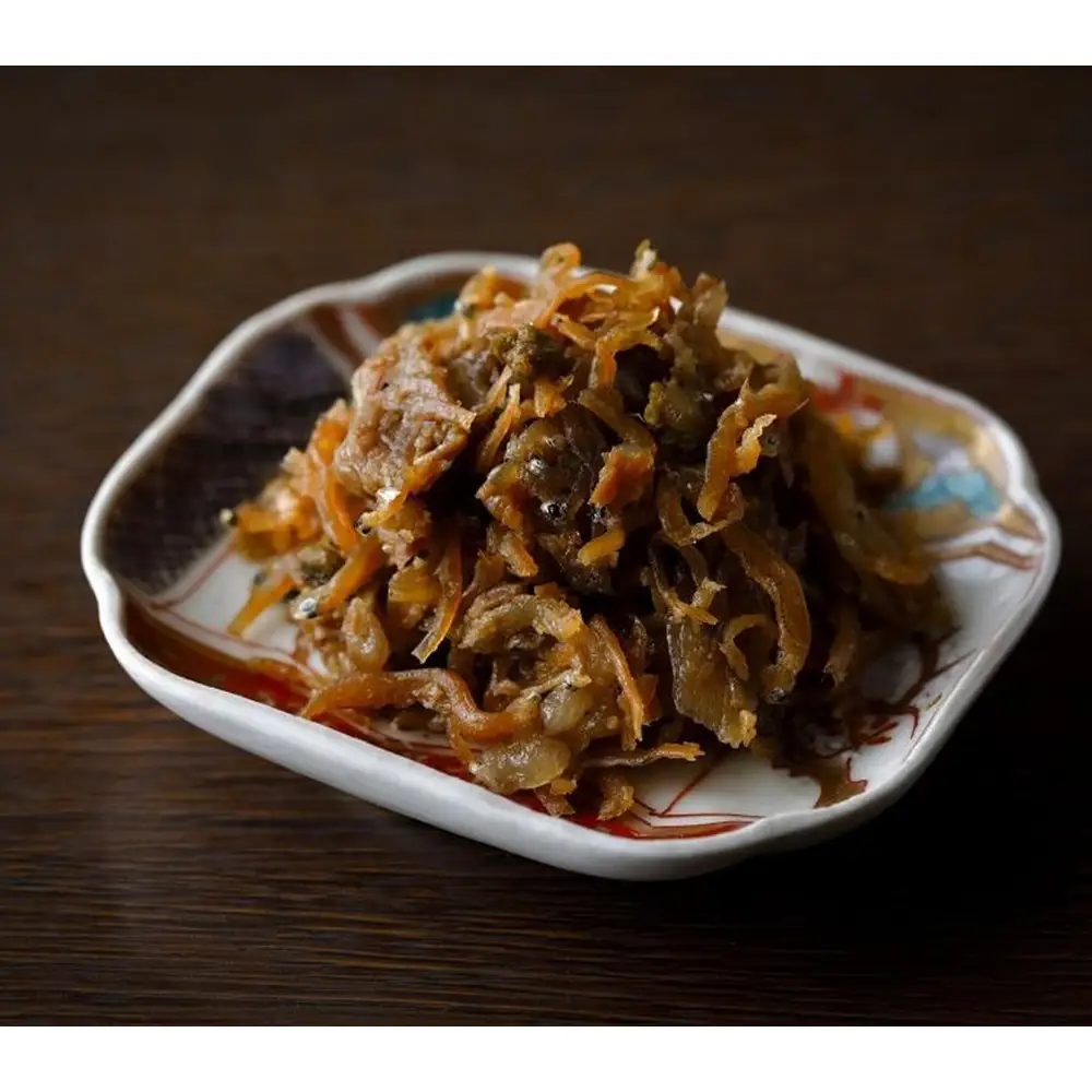【三味洪庵】但馬牛 牛肉ちりめん(140g) 丹波黒豆ワイン煮(150g) セット(木箱）｜京都 人気 ちりめん