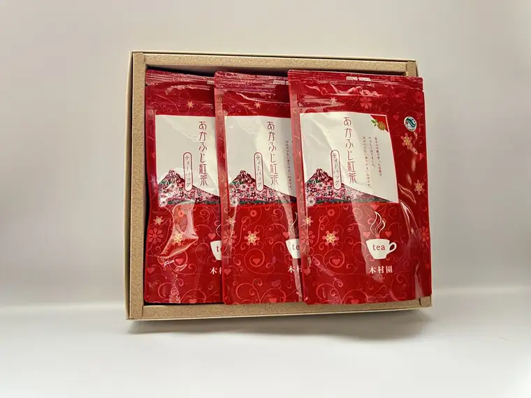紅茶 ティーパック あかふじ紅茶 15個入り 3袋セット ひも付き 3g 茶 茶葉 銘茶 一番茶 常温 木村園 静岡県 富士市 [sf128-001]