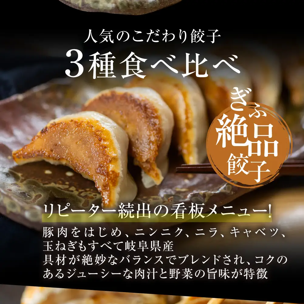 辛旨餃子 ミックス 3種 80個 冷凍餃子 食べ比べ メガ盛り 業務用 ぎょうざ ギョウザ 冷凍 グルメ お取り寄せ グルメ 冷凍食品 国産素材 ジューシー もちもち [mt2217] 15000円 