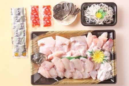 冷凍【淡路島3年とらふぐ】花 ふぐ鍋セット（5～6人前）
