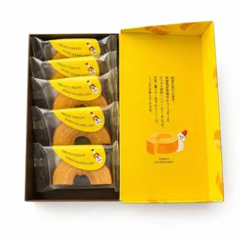新潟雪国バームクーヘン　扇形カットバーム5個入りウイスキー スイーツ 洋菓子 お菓子 新潟市