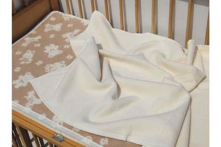 ベビー綿毛布(オーガニック綿使用) 敷き＆掛けセット・毛布の町泉大津市産 [0725] | ベビーブランケット ベビーブランケット
