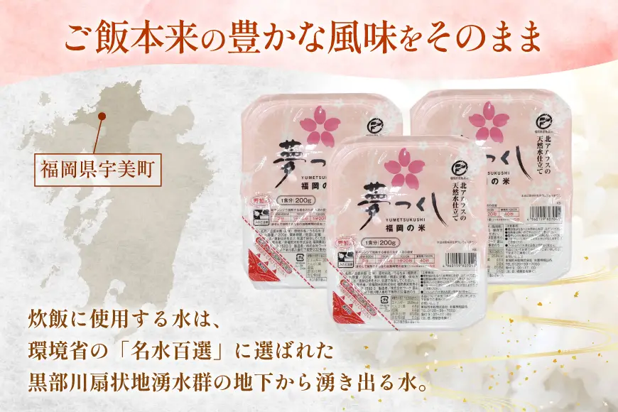 2回定期 夢つくしパックご飯1ケース 24個