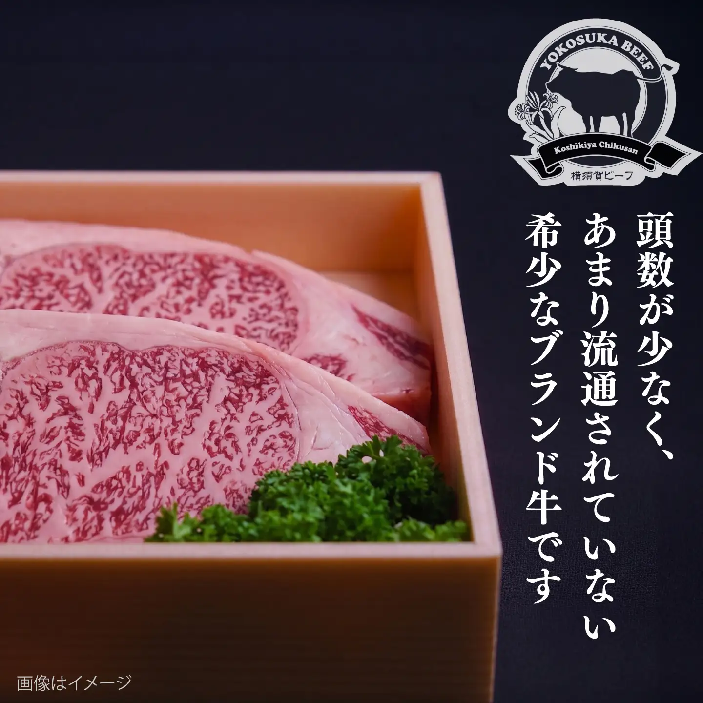 【数量限定20セット】横須賀ビーフ サーロイン 約250g×2 【ヨコスカマルシェ・koshikiya（株）】[AKGO011]