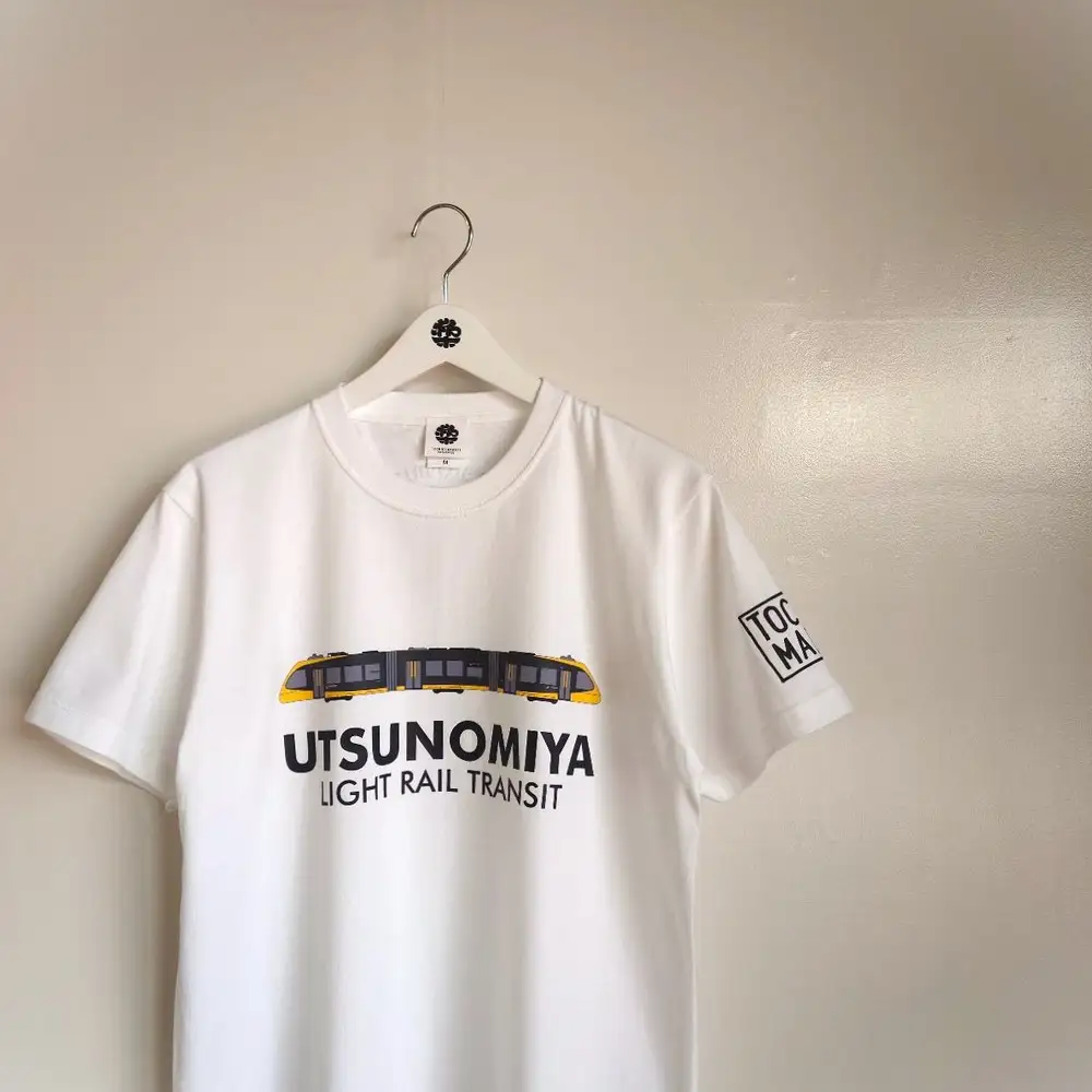 【宇都宮ライトレールコラボ】LRT車両ロゴデザインTシャツ | コラボ オリジナル 男女兼用 綿100% 栃木県 宇都宮市 トチギマーケット