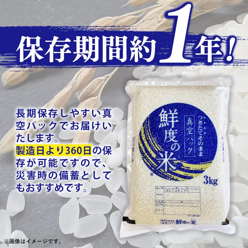 ＜令和7年産＞ 元気つくし 無洗米 真空パック 6kg(3kg×2袋)【無洗米 ご飯 米 お米 元気つくし ブランド 真空パック パック 保存 備蓄 便利 お弁当 筑前町 福岡県 AB028】