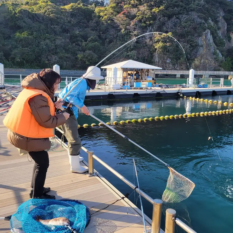海洋体験施設うみんぐ大島 釣堀体験1名様分【(株)むなかた大島】_HA2029 体験 チケット 福岡県宗像市 宗像市 福岡 宗像