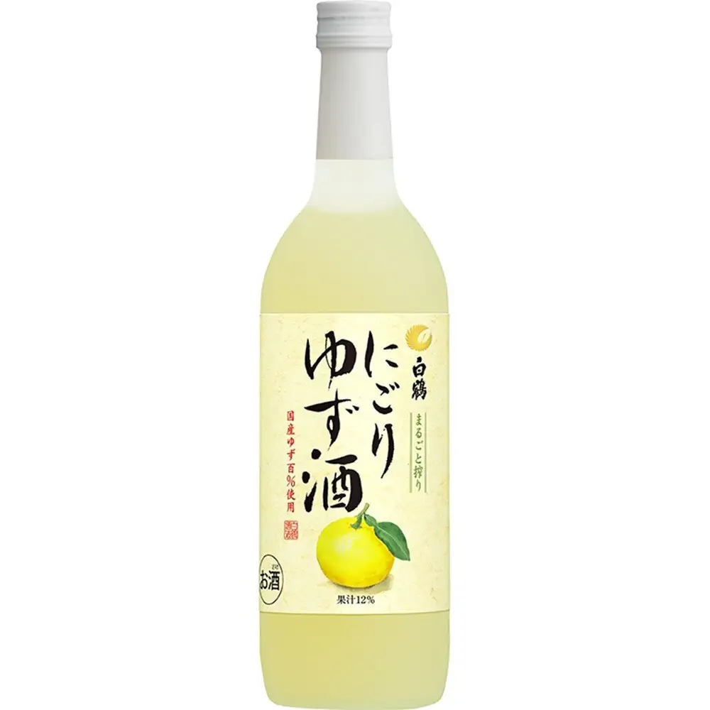 白鶴 にごりゆず酒　700ml瓶 x 6本