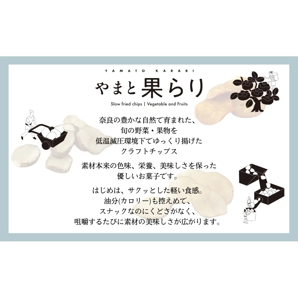 【ふるさと納税】やまと果らり 選べる単品ギフトセット（6袋）〈箱入り〉富有柿・じゃが芋・黒枝豆・キウイ・さつまいもから1種選択／ 野菜チップス お菓子 クラフトチップス 無添加 無着色 お菓子 ポテチ 手土産 ギフト リリオンテ 奈良県 宇陀市