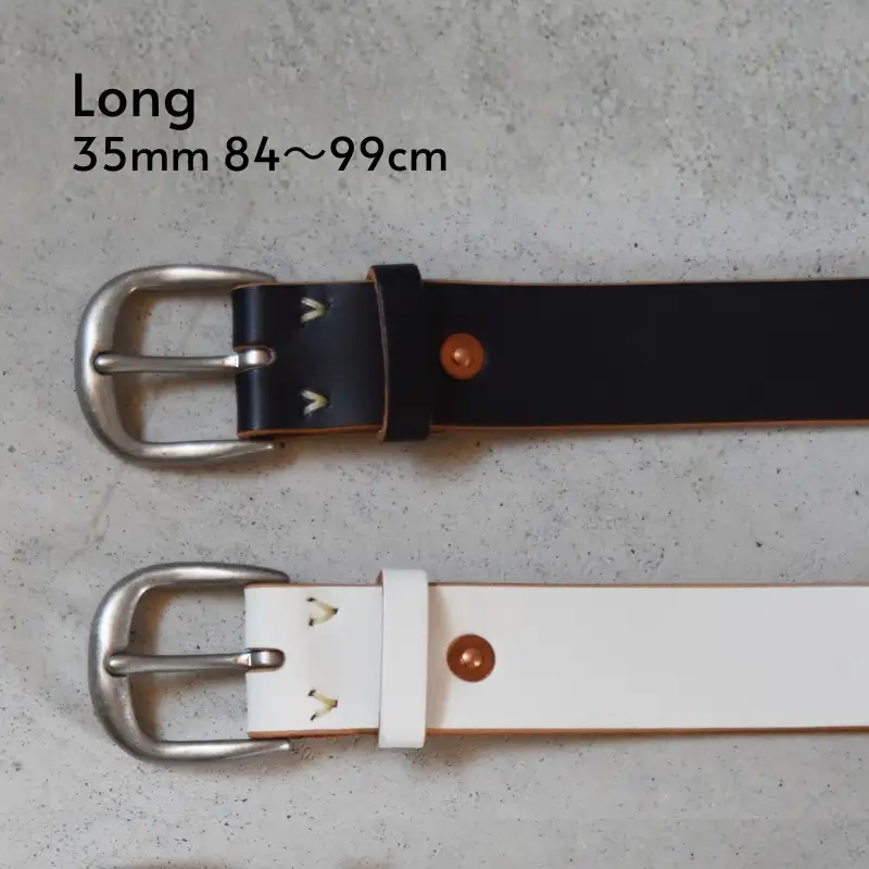 Teha’amana Copper Rivet Belt 35mm ベルト ダークブラウン ロングサイズ