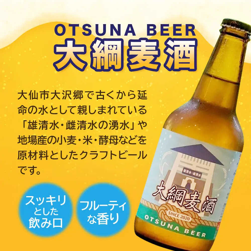 クラフトビール 大綱ビール（5本ギフトボックス） 秋田ノーザンハピネッツ