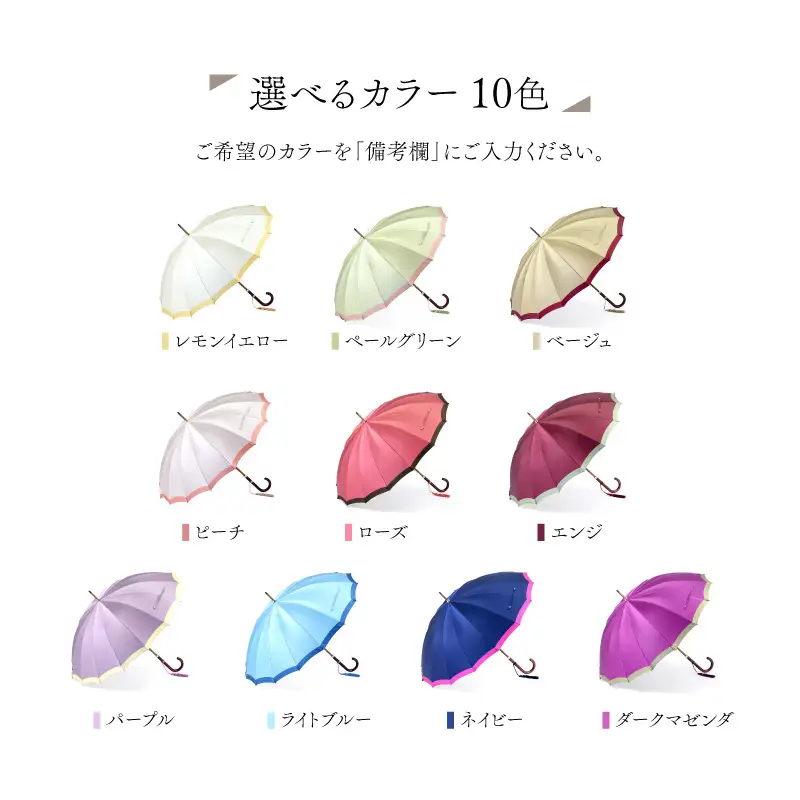 【トンボ洋傘前原光榮商店】レディース「ボーダー」手元：楓ストレート（名入れ可）_0042-056-T07