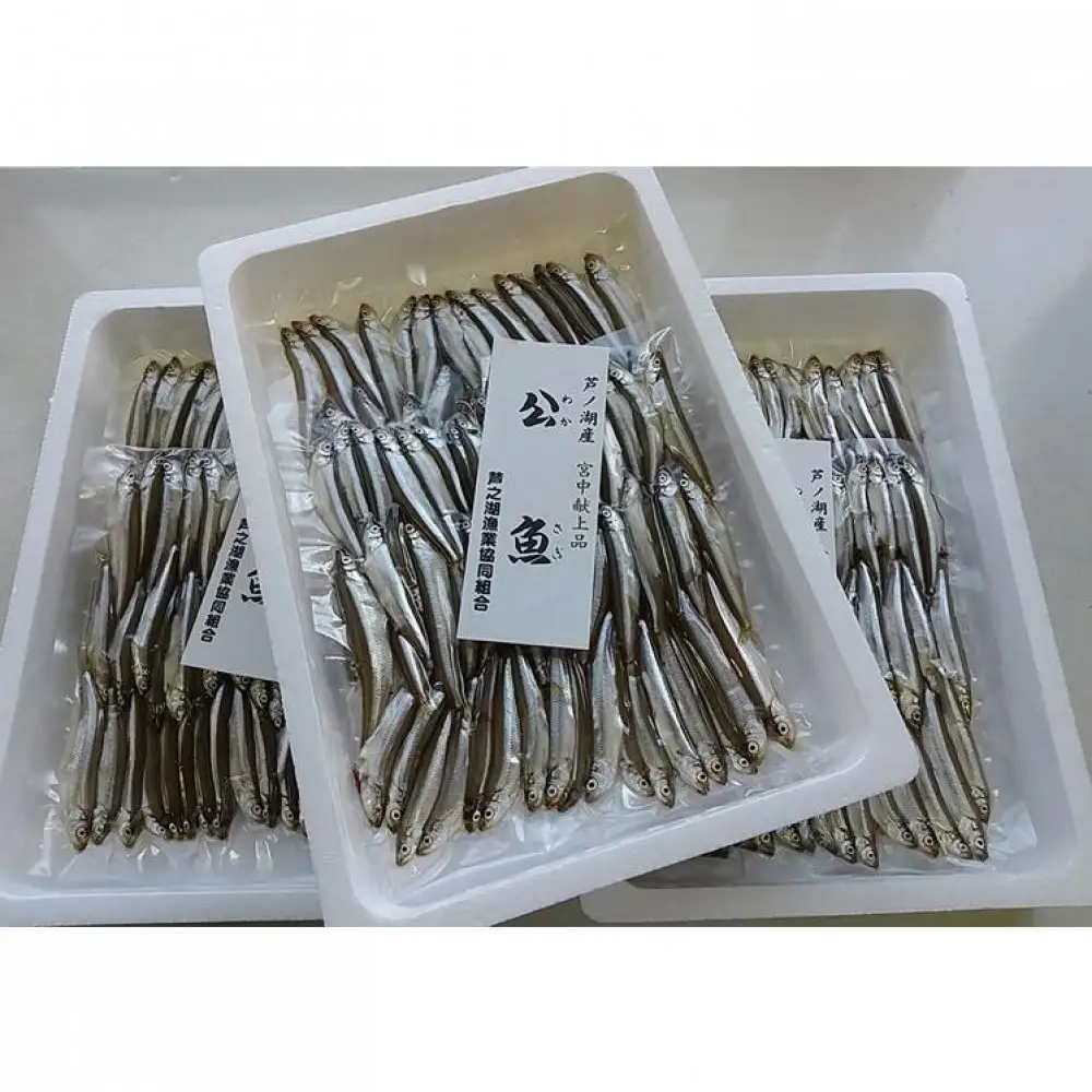 宮中献上品 芦ノ湖産公魚（わかさぎ）（冷凍250g×2袋）×3箱セット 合計1.5kg