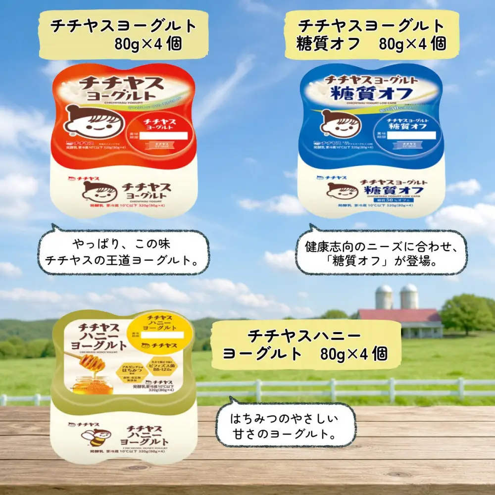 チチヤス ヨーグルト＆牛乳 8種詰合せセット G