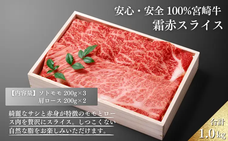厳選 江田和牛 霜赤スライス1kgセット(ソトモモ＆肩ロース) 200g×5pワンストップオンライン対応 TF0697-P00051