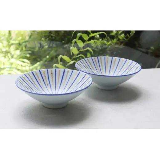 『まるふくオリジナル』有田焼 金呉須十草マット反型多用鉢 2枚 セット【まるふく】食器 うつわ 器 割烹料理 和食器 小鉢 和食 おしゃれ 煮物 A35-715
