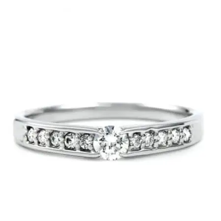 プラチナ ダイヤモンドリング 0.26CT  R3799DI-P2 #12【配送不可地域：離島・沖縄県】【1754235】