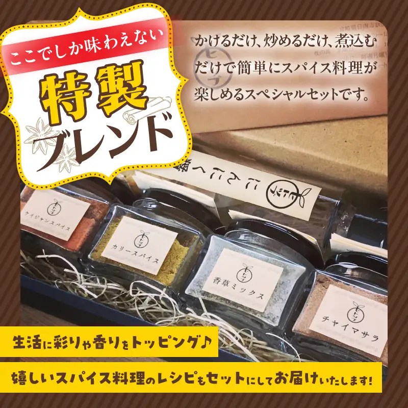 ヒトツブ特製 スパイス 調味料 スペシャル セット 香辛料 カリースパイス_BC143-26