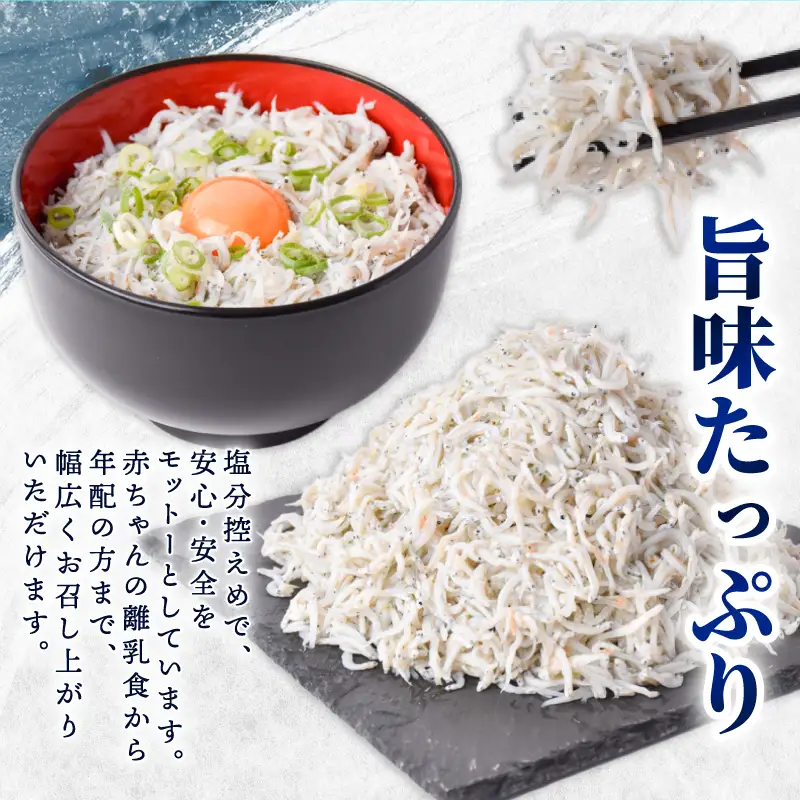 【3回定期便】 しらす 訳あり 計 1.8kg【しらす】