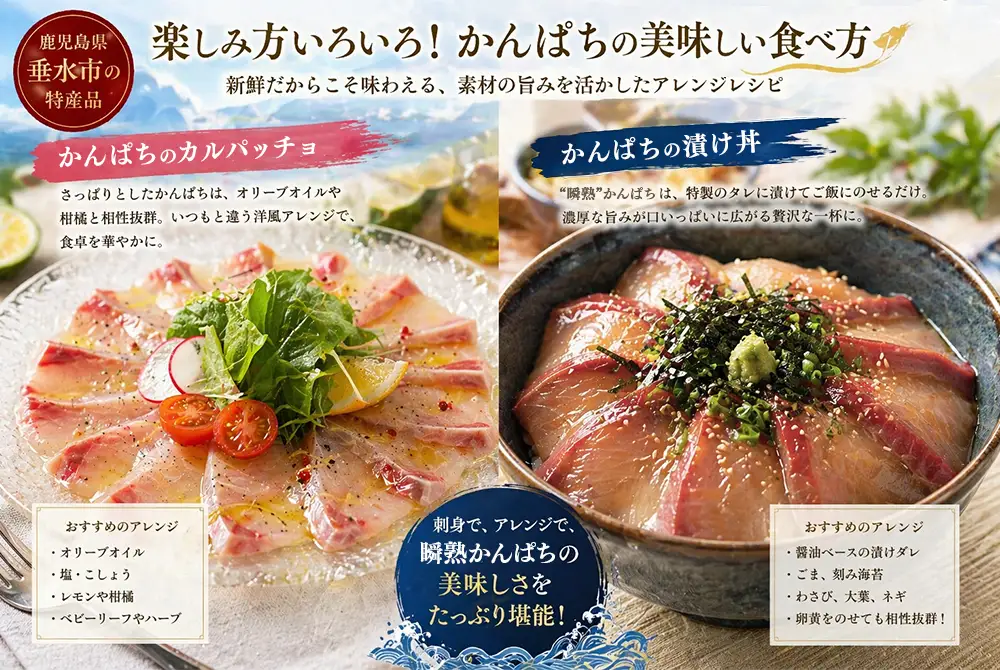 A1-7615／瞬熟かんぱち刺身 1皿（17cm皿・150g）