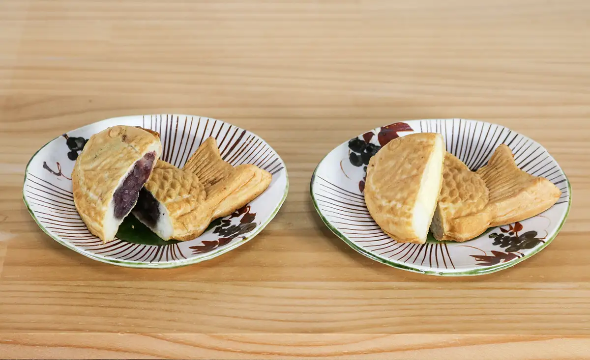冷凍たいやき10個セット(つぶあん5個・カスタードクリーム5個)　個包装　上道製菓 AS2BA24-3