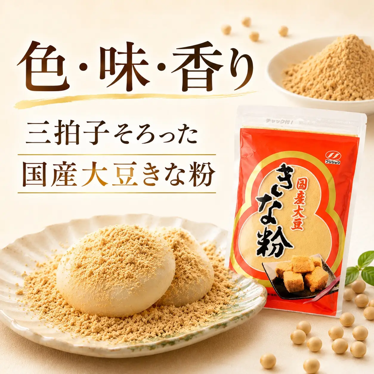 きな粉 国産大豆きな粉 120g×4袋
