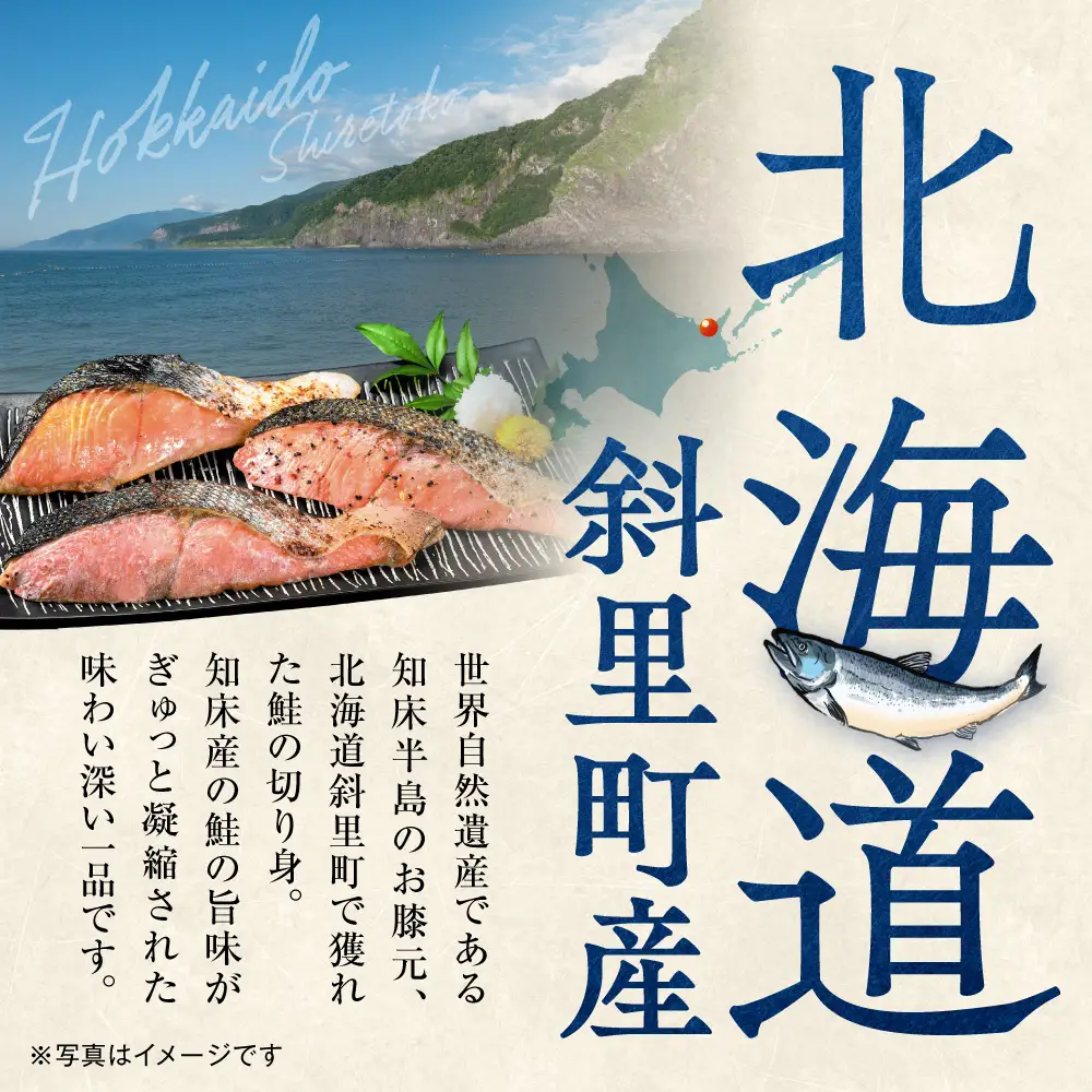 【北海道斜里町産】めじか鮭切り身 2切れ入り×5パック｜鮭 さけ 旨み 北海道 斜里町