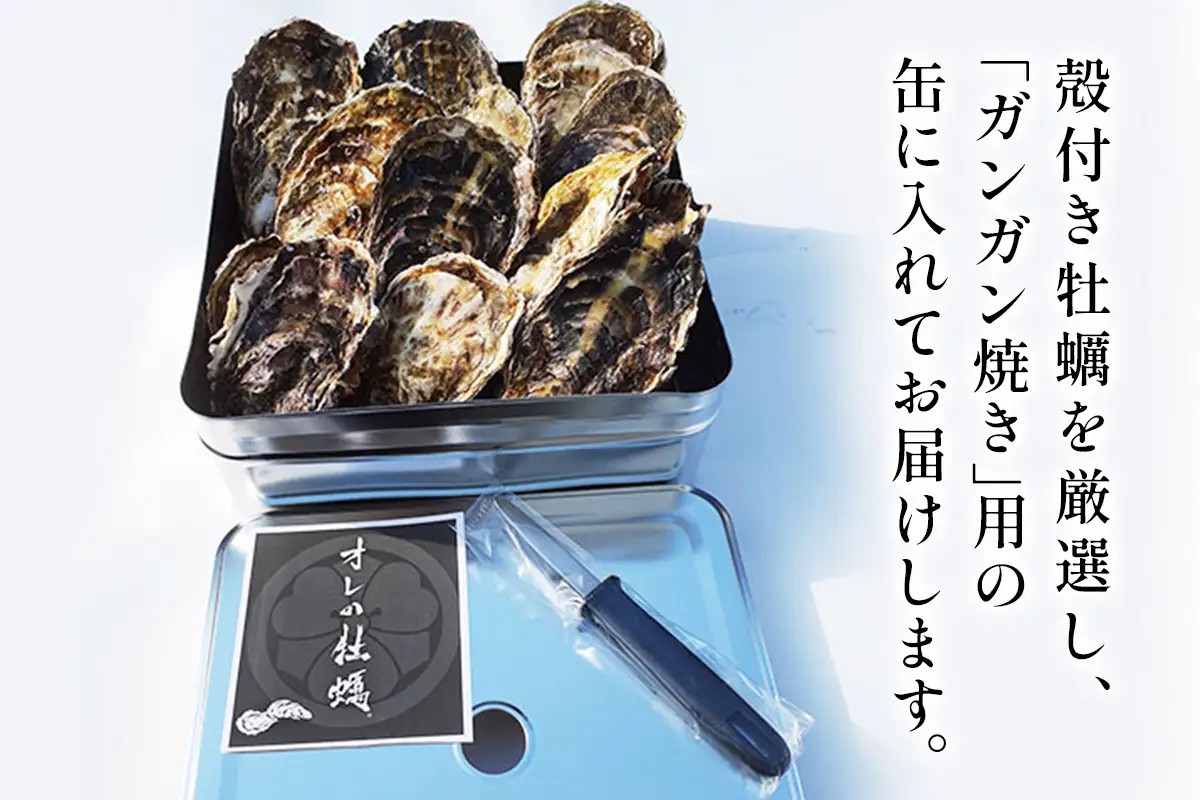 株式会社 アミスイ オレのガンガン焼き 広島県大竹市産 冷凍殻付牡蠣 5kg (約30個から40個) [2621]