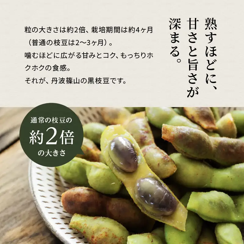 寄付額見直し 月間ランキング入り〈予約〉丹波黒枝豆 2kg (500g×4）小分け 枝豆