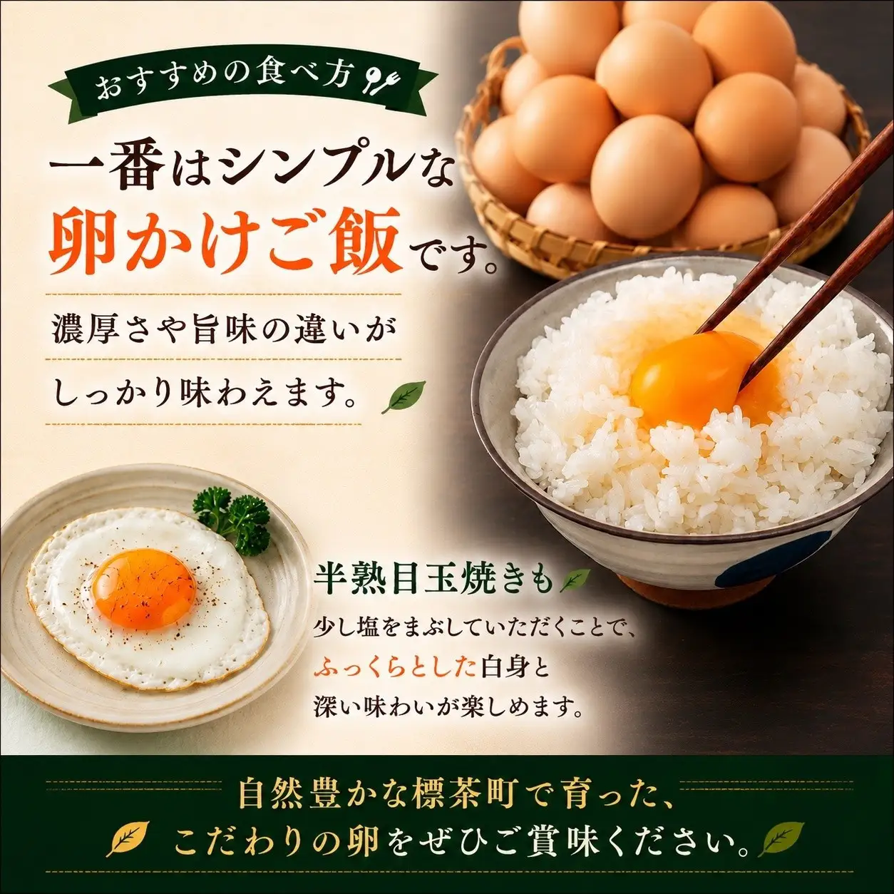 【限定25セット】標茶の恵み「平飼い 純国産 岡崎おうはん　こだわりの卵 １箱10個入り2セット」