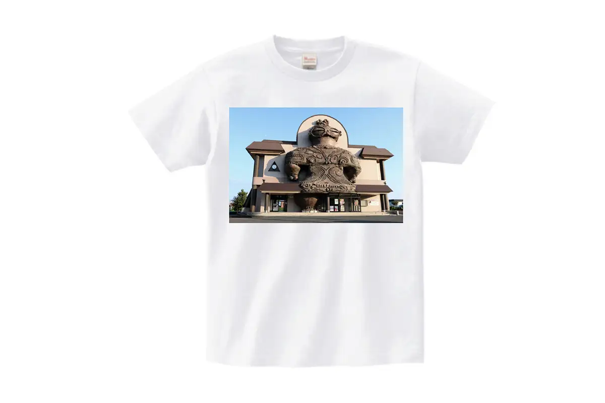 木造駅オリジナルTシャツ(ホワイト／Sサイズ) [1036]
