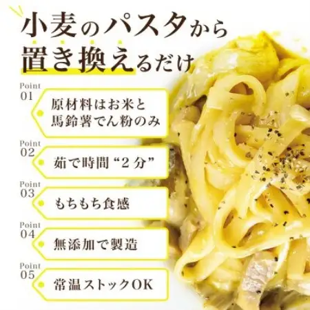 【毎月定期便】グルテンフリー米粉パスタ9食(宮城県産)低脂質で小麦粉不使用の無添加米粉麺全3回【4086075】