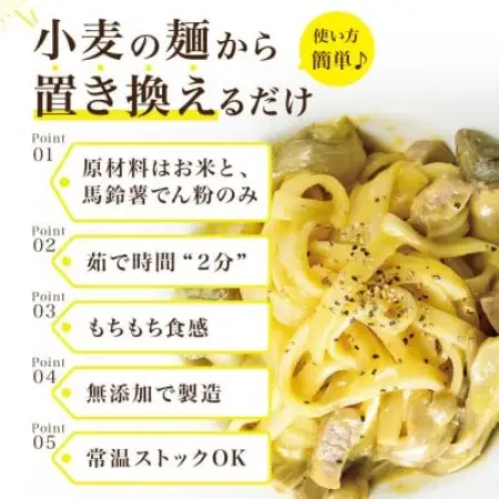 【毎月定期便】グルテンフリー米粉パスタと玄米パスタ食べ比べセット各3食 無添加 米粉麺・玄米麺全6回【4086113】