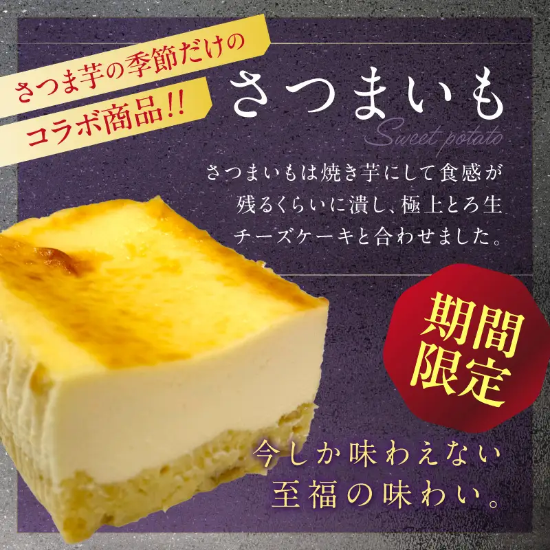 【期間限定】極上とろ生チーズケーキ（さつまいも） 470g ふるさと納税 スイーツ ケーキ チーズケーキ チーズ 濃厚 お祝い プレゼント パーティー デザート おやつ ちーず 生産者応援