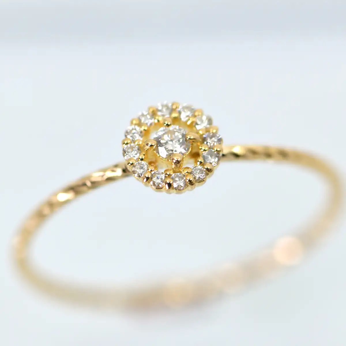 K18ダイヤブリリアントリースリング0.09ct　R223 260-016