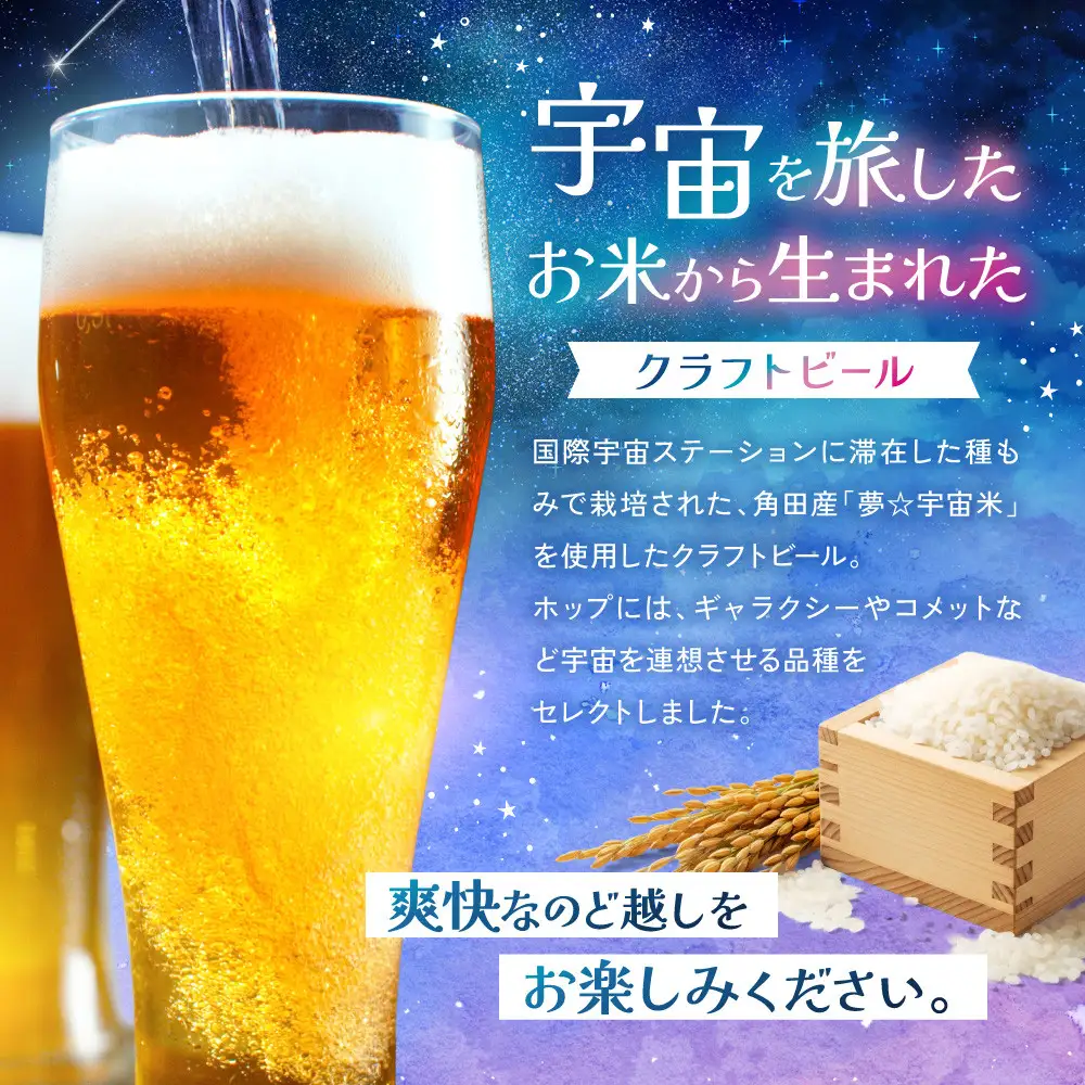 ［利久×夢☆宇宙米project］ クラフトビール ギャラクティックコメット ４本セット