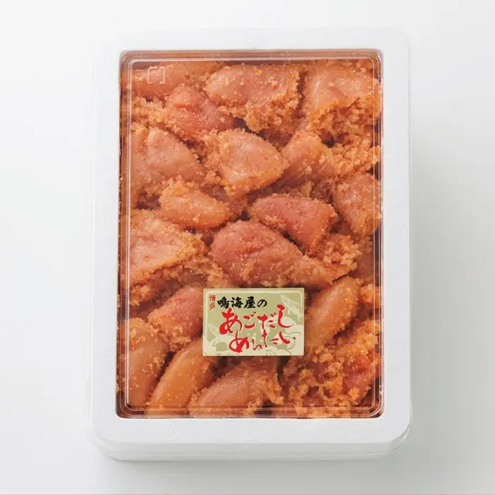 AC237.【鳴海屋】無着色あごだし明太子並切れ1kg【辛子明太子】