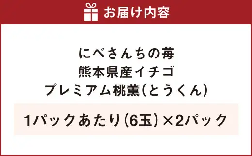 にべさんちの苺 熊本県産イチゴプレミアム桃薫(とうくん)  【2027年2月上旬発送開始】