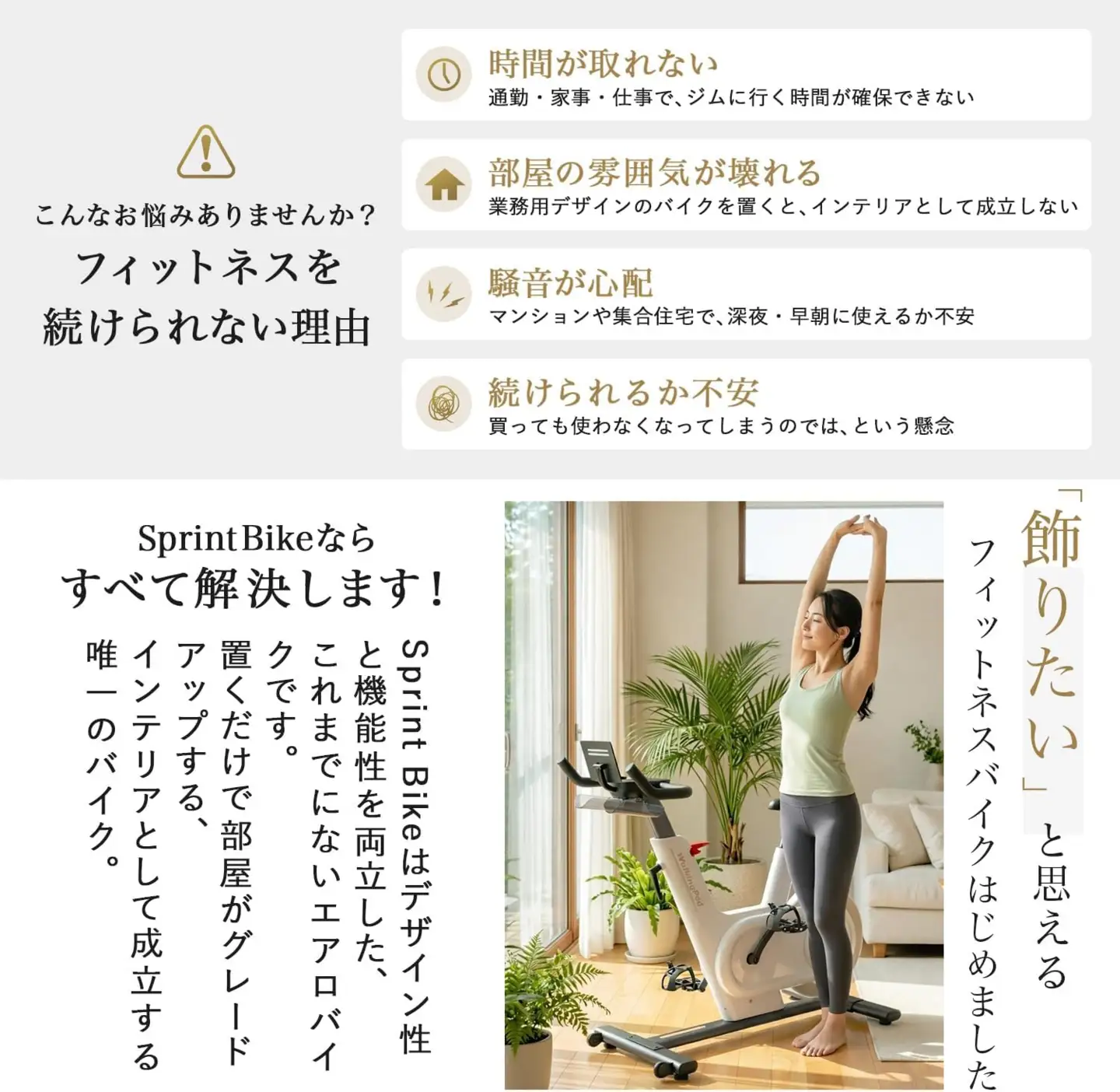 WalkingPad Sprint Bike (ホワイト) [1458]