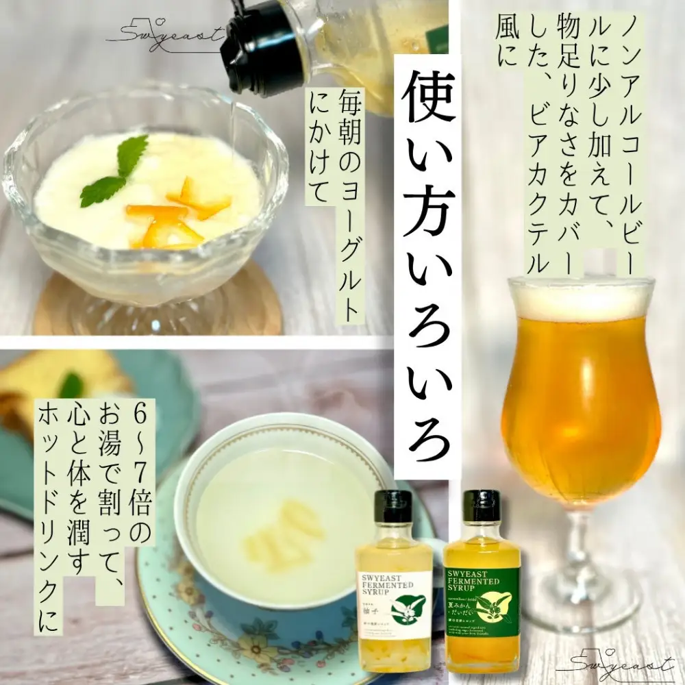 大学研究の天然酵母使用 お酒でもジュースでもない新感覚発酵シロップ　250ｇｘ2本