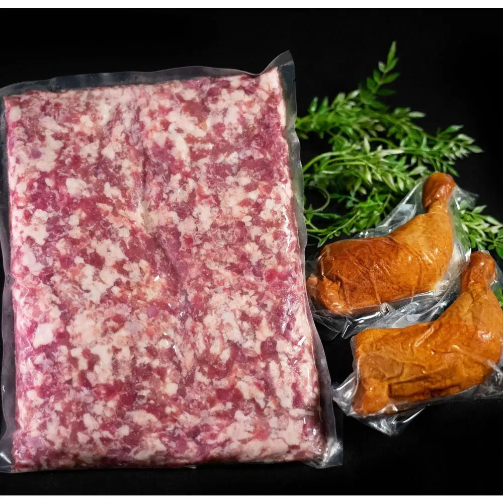 アグーミンチ「1kg」とチキンレグ「2本」セット