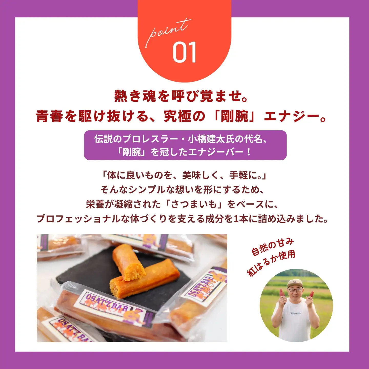 【16022】OSATZ BAR 剛腕いも 10本セット