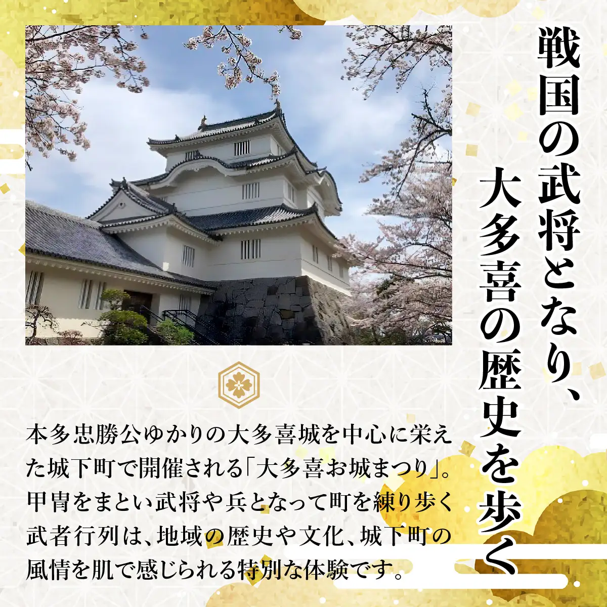 第52回大多喜お城まつり武者行列出演権（軍奉行役1名） W06702
