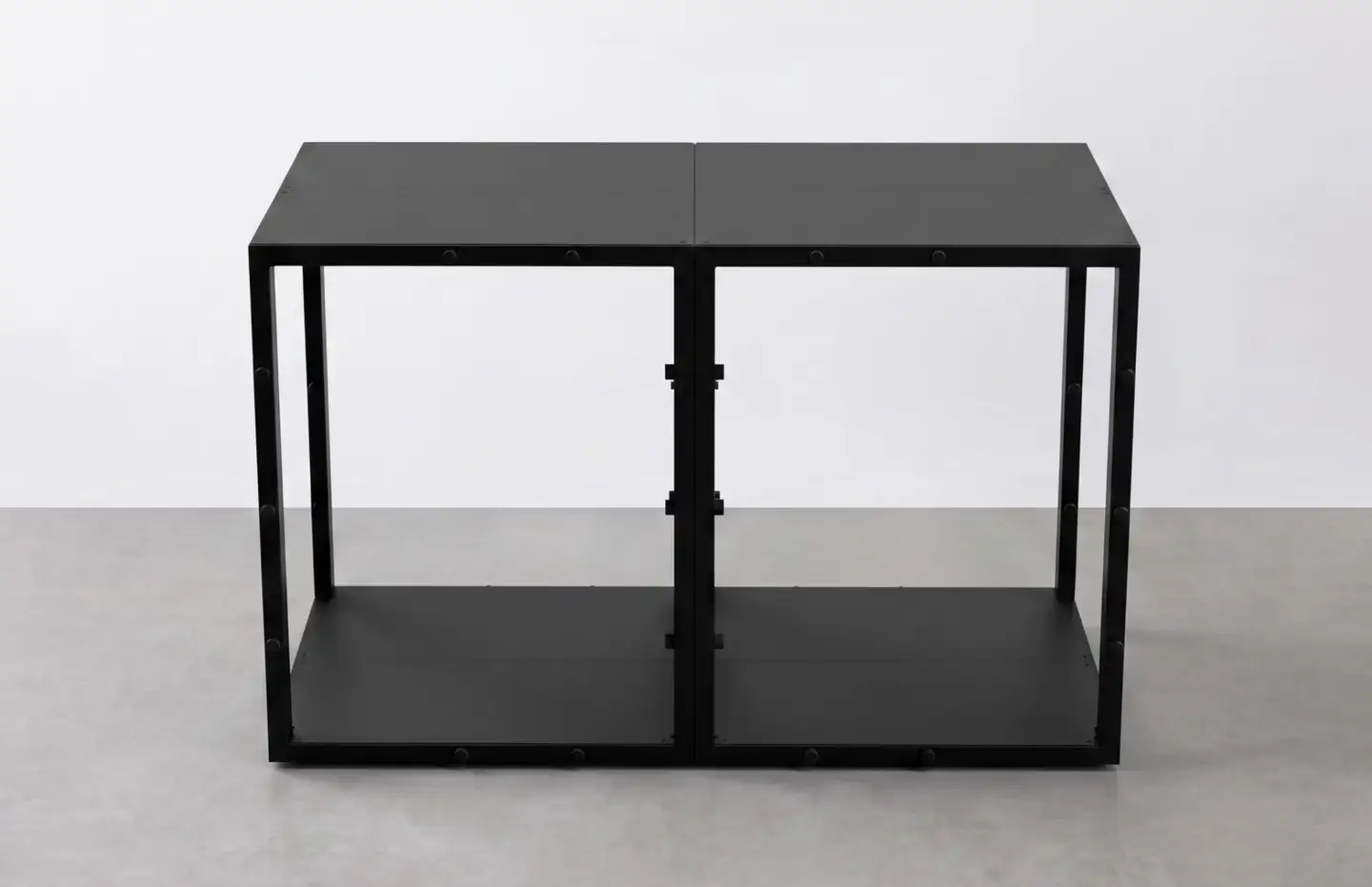 家がつぶれても命を守る家具。耐震シェルターベッド『TETUNOMA（鉄の間）』シングルサイズ黒　nis001