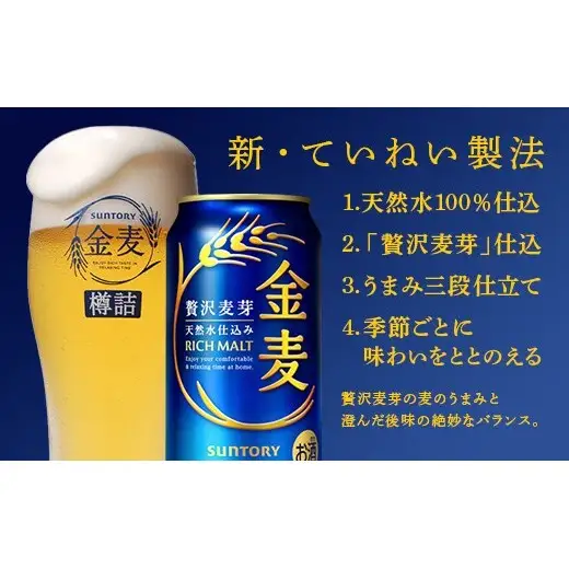 FKK22-237_【7/15～8/15配送】《のし対応》 サントリー 金麦 350ml×1ケース