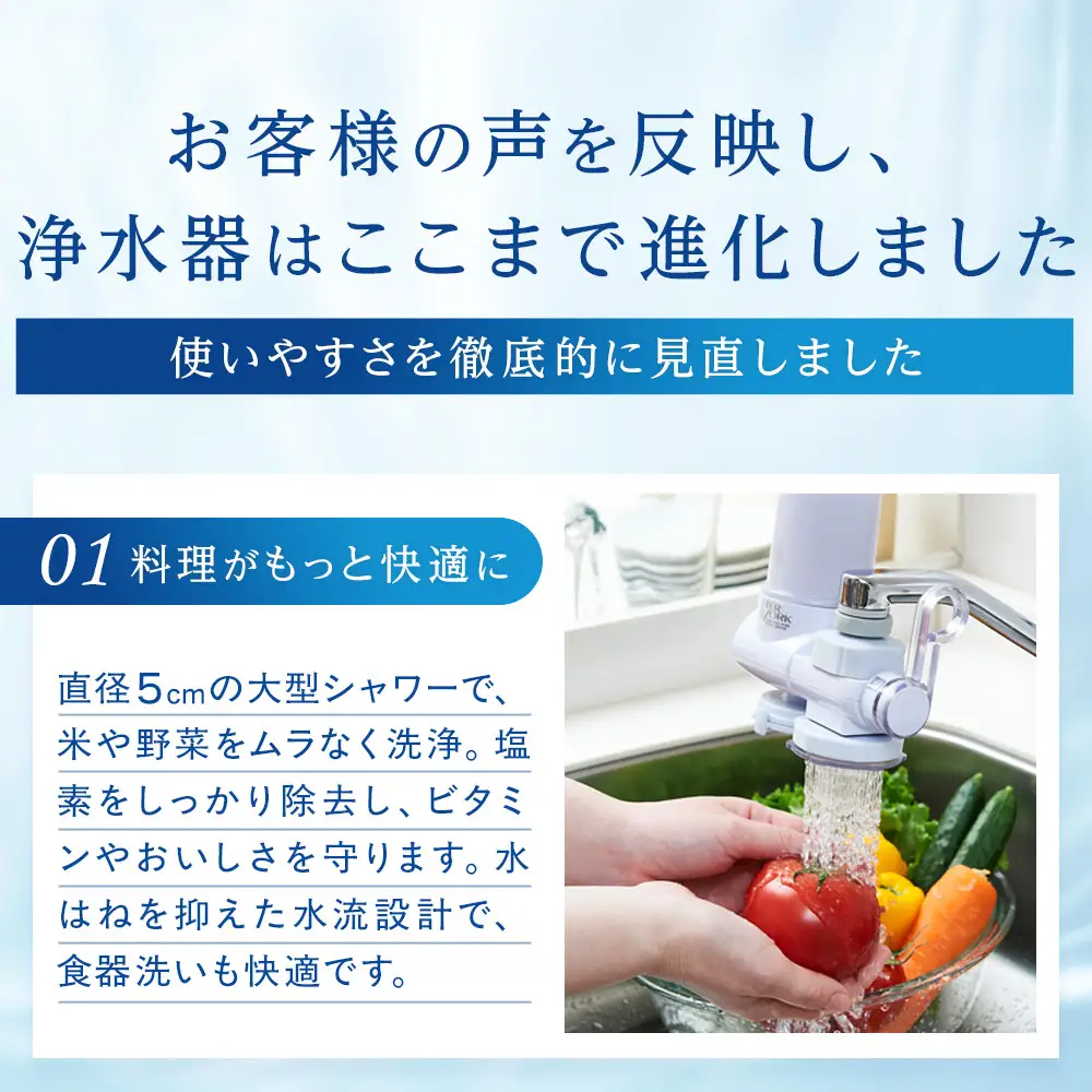 浄水器ウォーターワーク【浄水器 高性能 おいしい水 暮らし 快適】