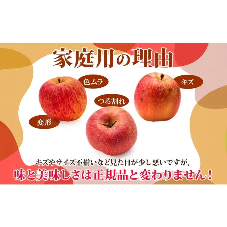りんご詰合せ サンふじ王林青森県産家庭用 りんご詰合せ【約10kg】【11月発送】