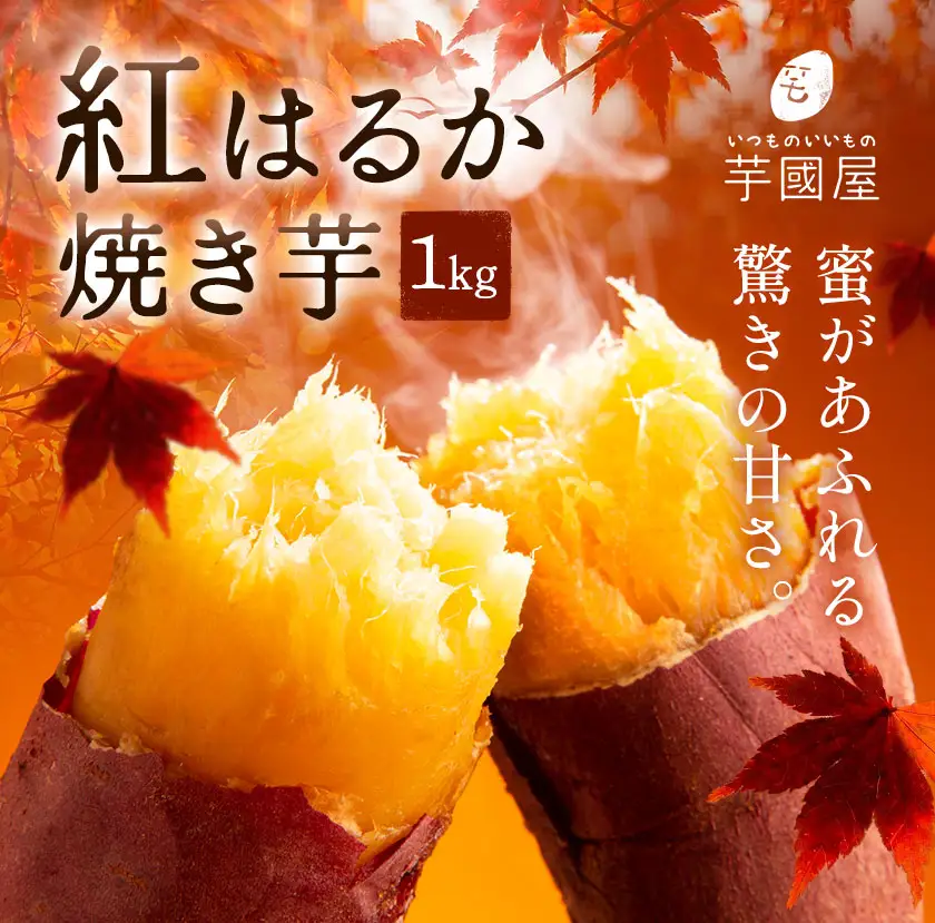 焼き芋 さつまいも 紅はるか 1kg 芋國屋