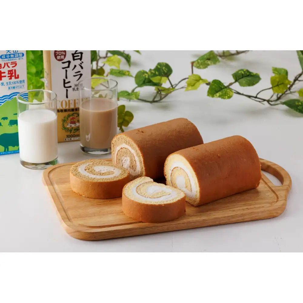 【お中元】白バラ生ロールケーキギフト【7月上旬発送】