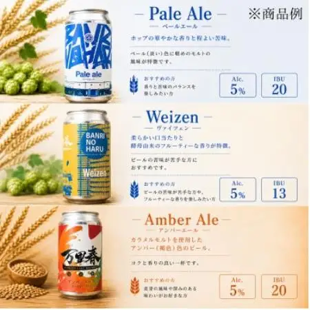 【ブルワー厳選】 万里春醸造クラフトビール 3種飲み比べ3本セット【配送不可地域：離島】【1754513】